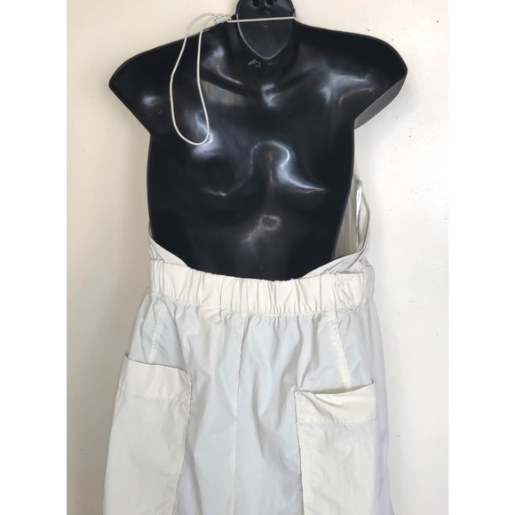 Zara Parachute Jumpsuit XL Halter Cargo Gorp Plunge ECRU Cream NWT Limited Belt - Picture 8 of 16